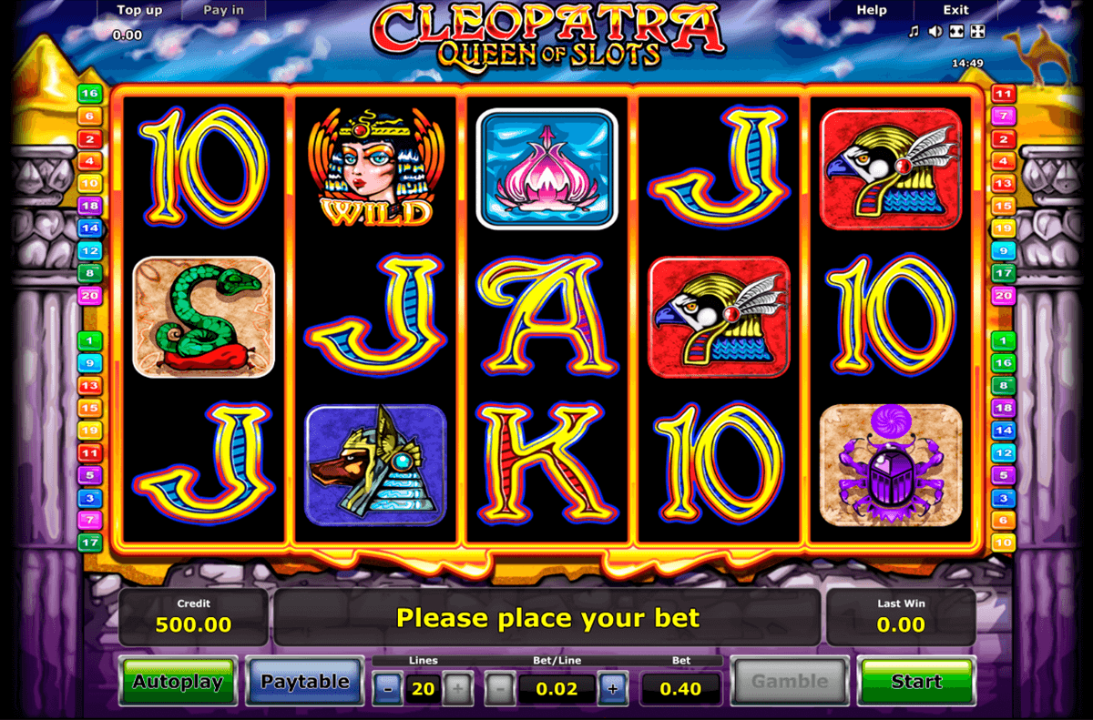 cleopatra novomatic kolikkopeli