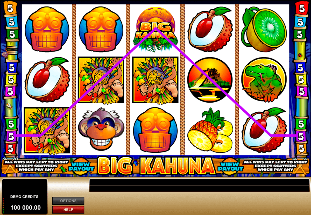 big kahuna microgaming kolikkopelit