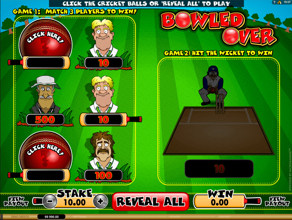bowled over microgaming raaputusarvat