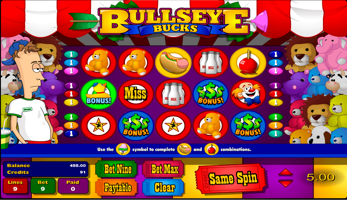 bullseye bucks amaya kolikkopelit
