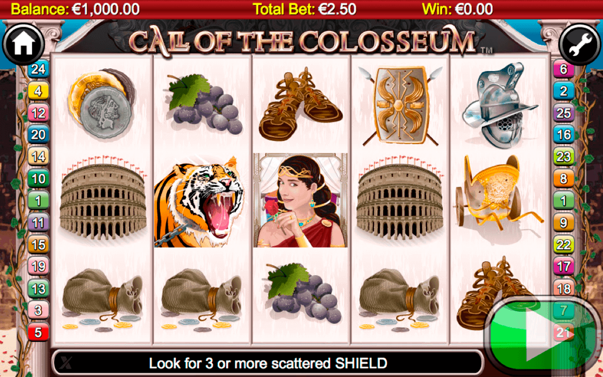 call of the colosseum netgen gaming kolikkopelit