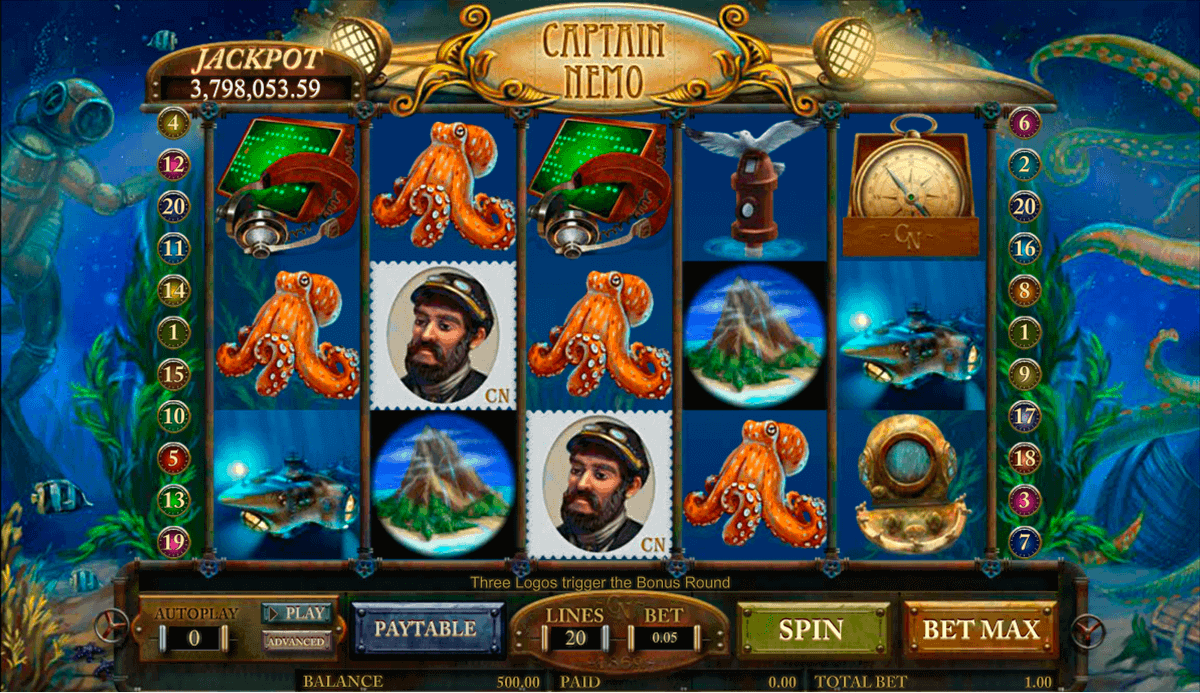 captain nemo amaya kolikkopelit