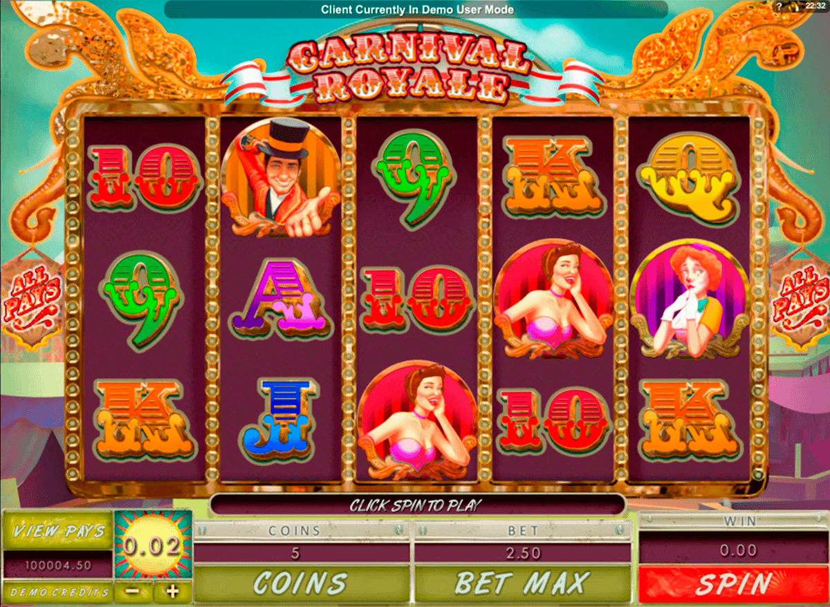carnival royale genesis kolikkopelit