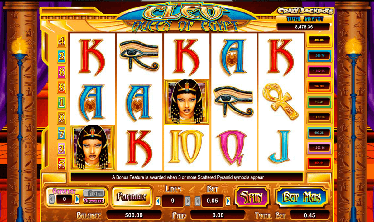 cleo queen of egypt amaya kolikkopelit