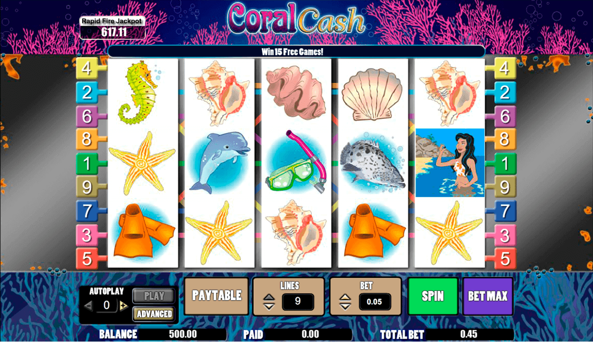 coral cash amaya kolikkopelit
