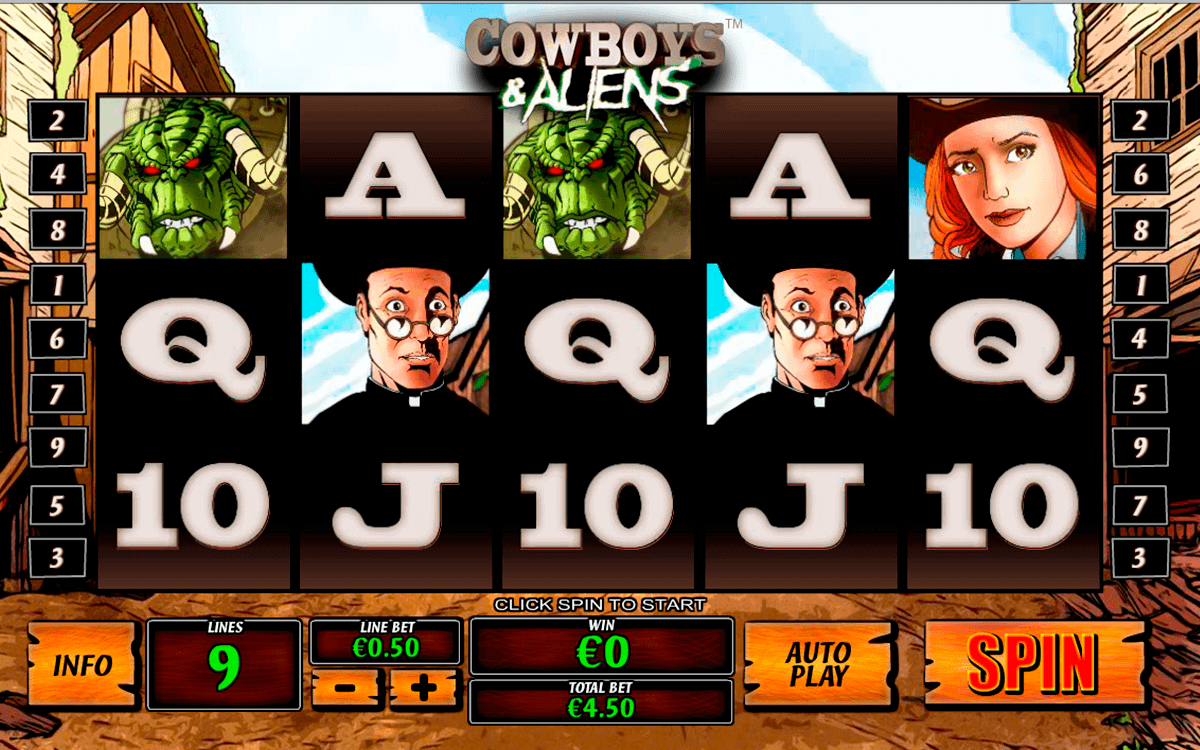 cowboys and aliens playtech kolikkopelit