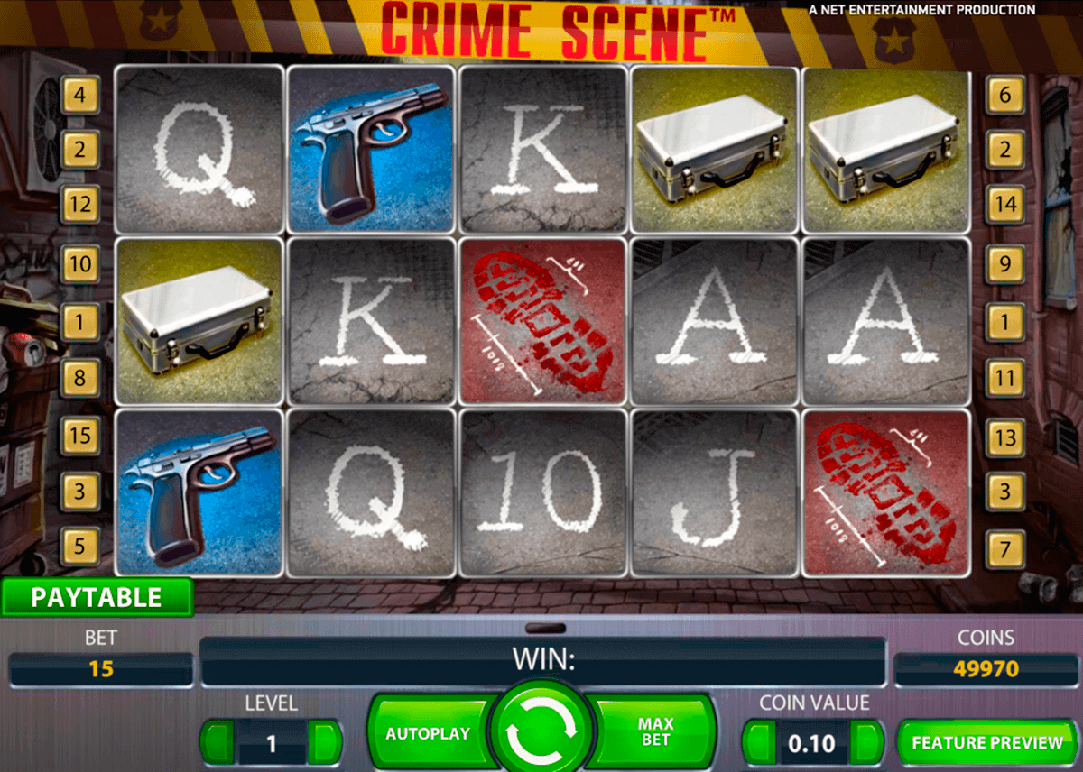 crime scene netent kolikkopelit