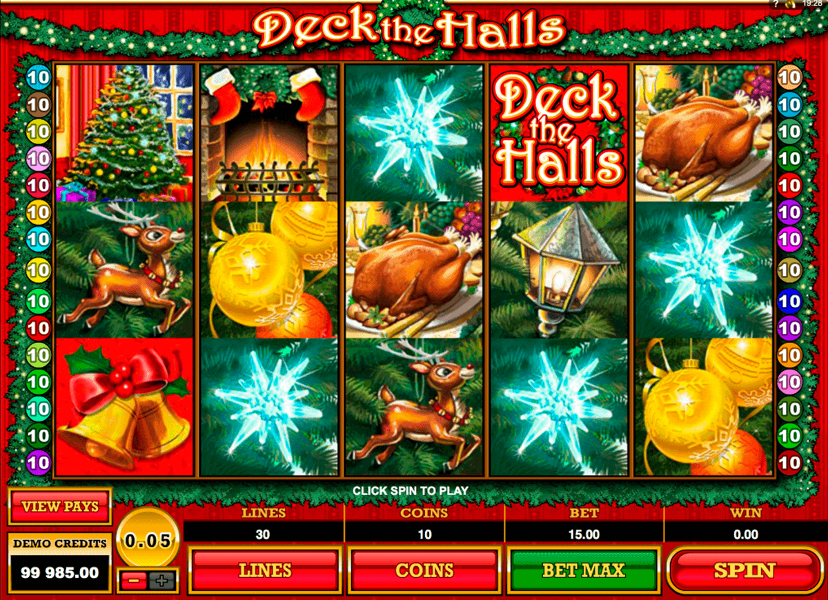 deck the halls microgaming kolikkopelit