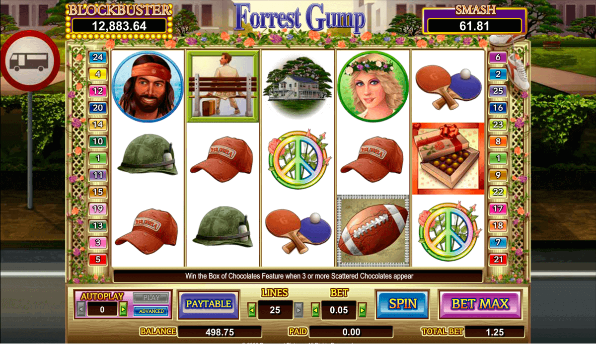 forrest gump amaya kolikkopelit