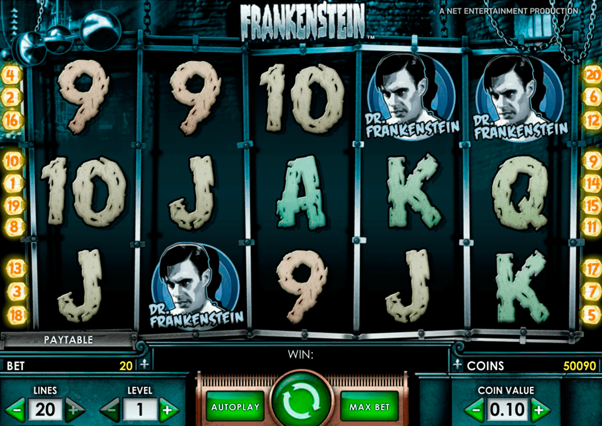 frankenstein netent kolikkopelit