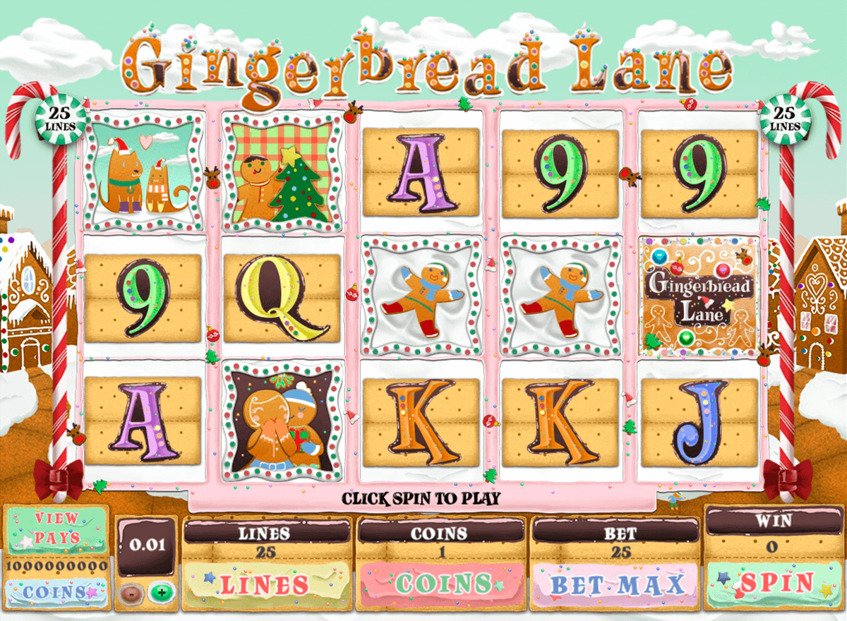 gingerbread lane genesis kolikkopelit