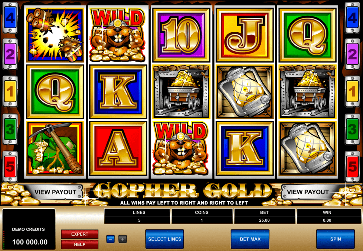 gopher gold microgaming kolikkopelit