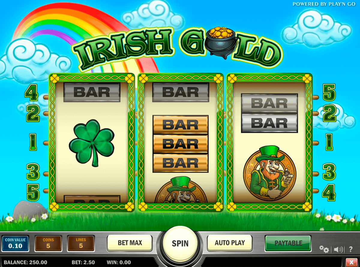 irish gold playn go kolikkopelit