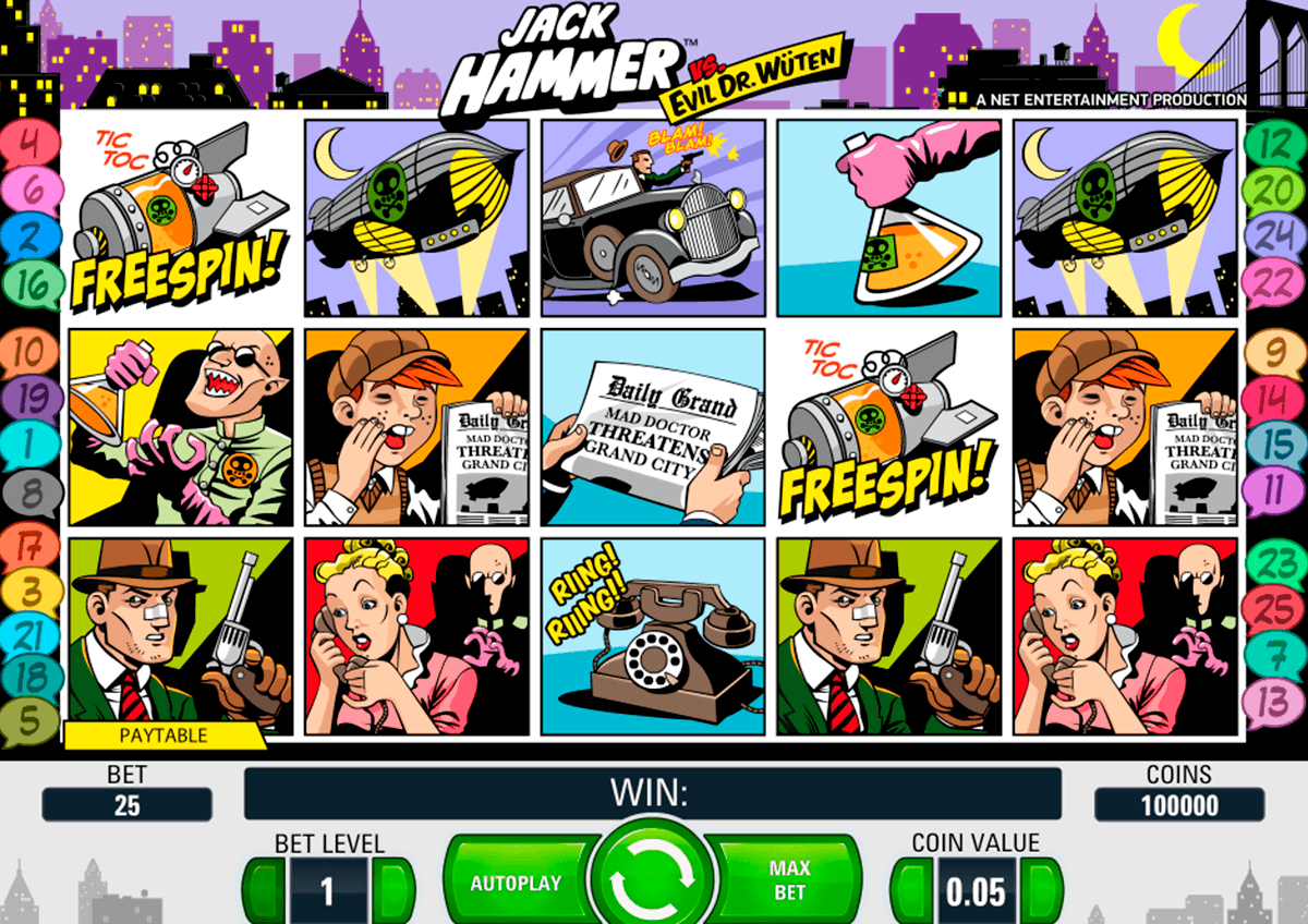 jack hammer netent kolikkopelit