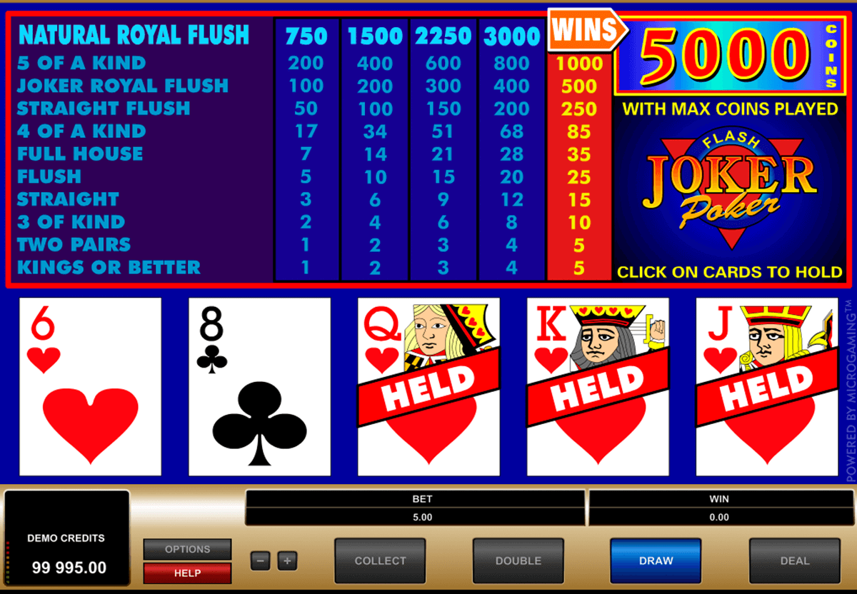 joker poker microgaming