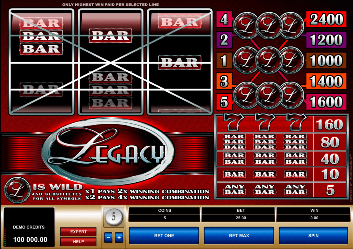 legacy microgaming kolikkopelit