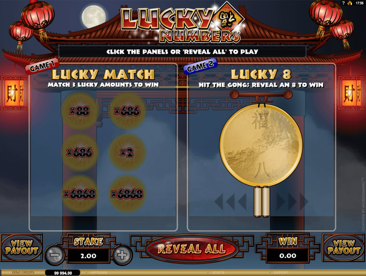 lucky numbers microgaming raaputusarvat