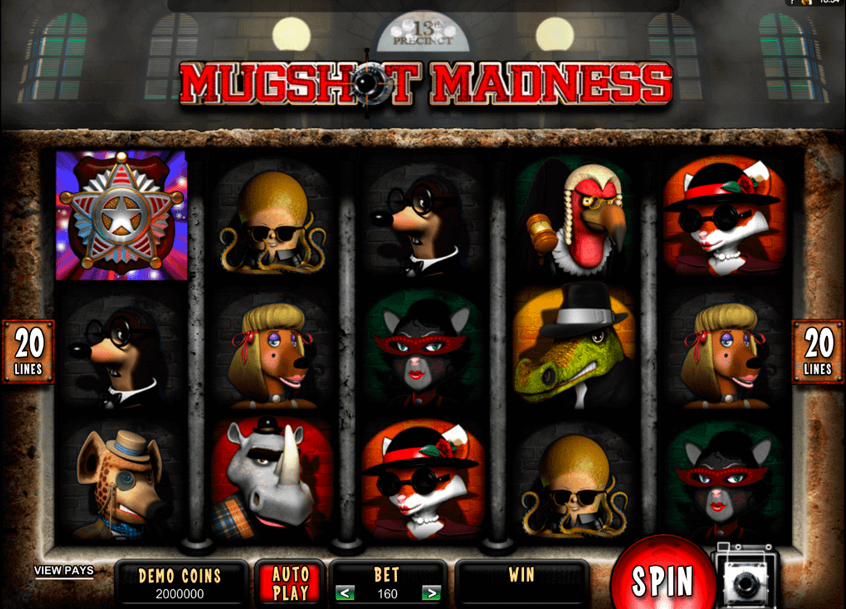 mugshot madness microgaming kolikkopelit