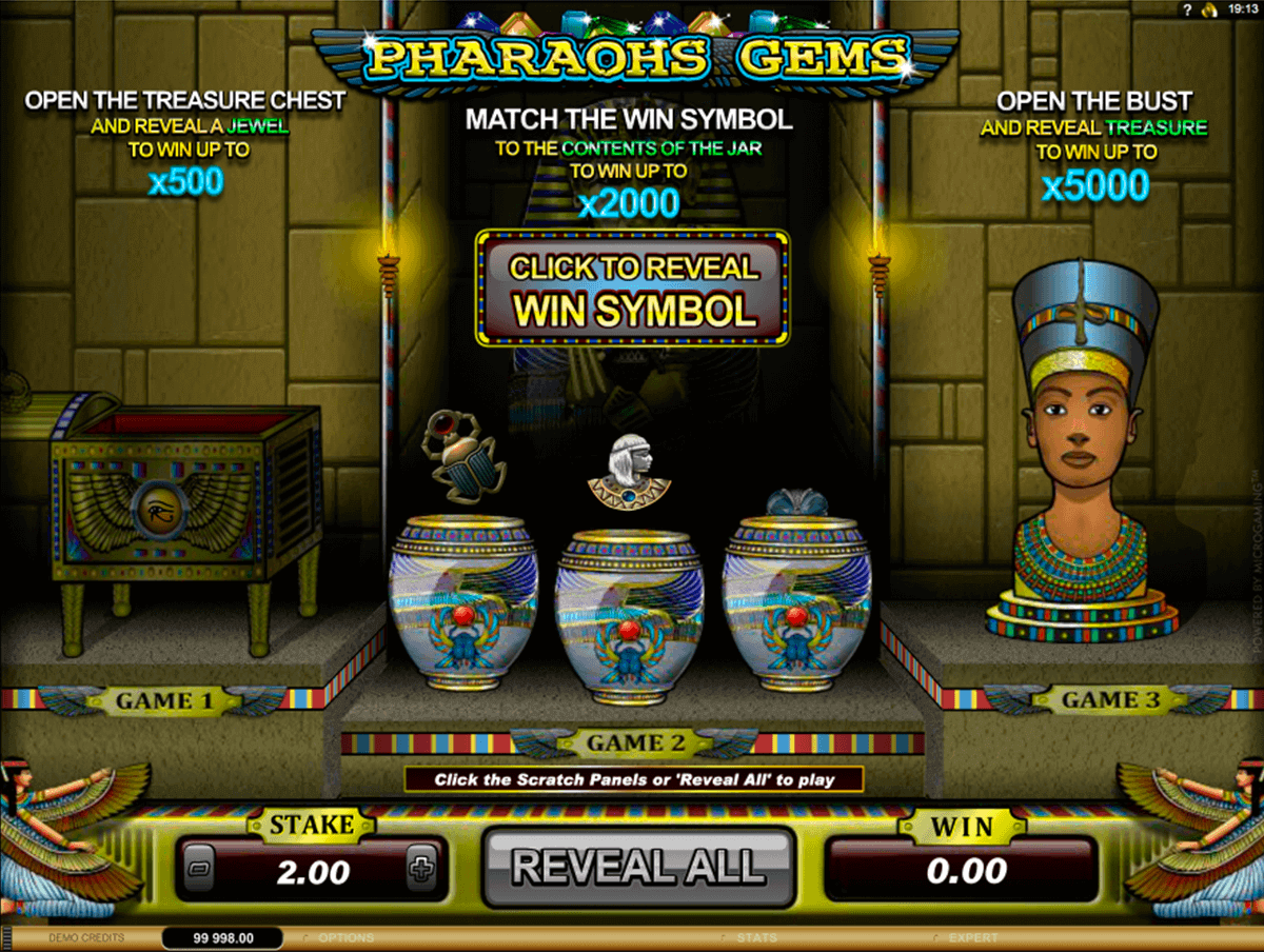 pharoahs gems microgaming raaputusarvat