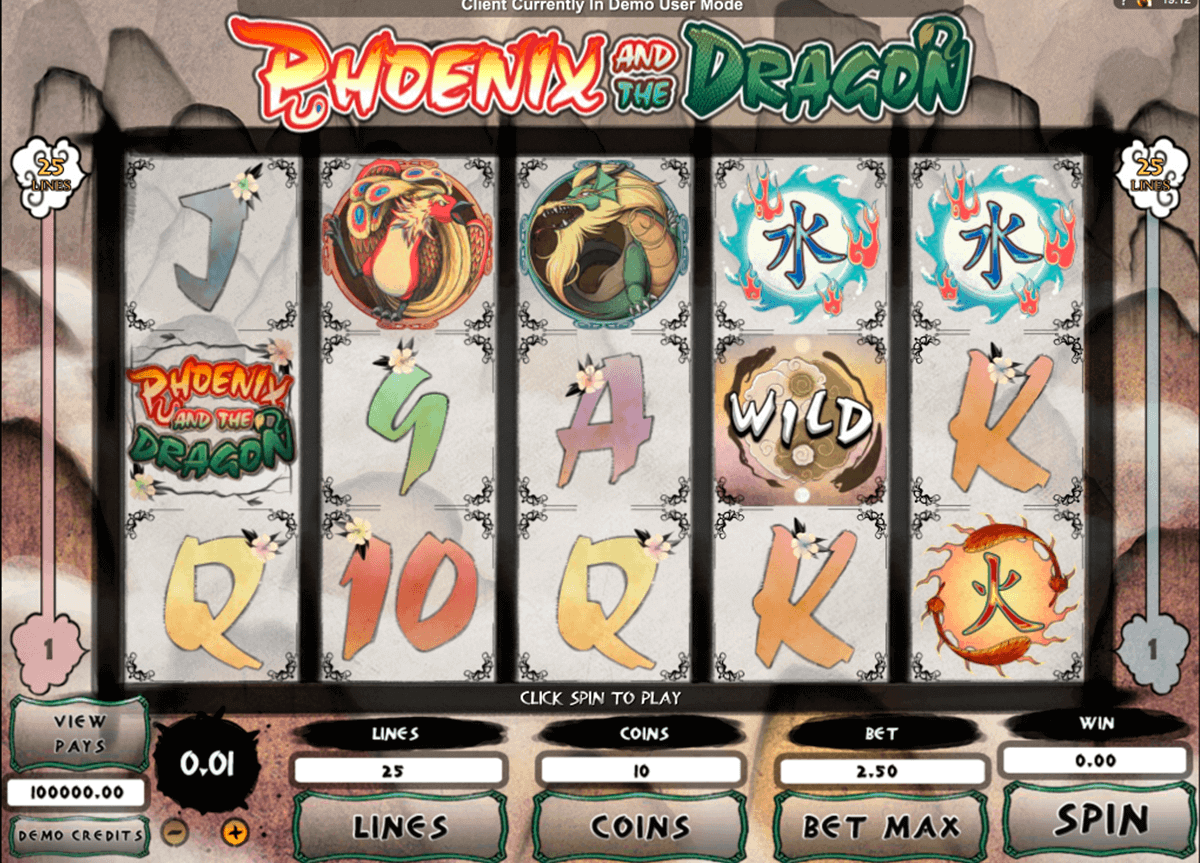 phoeni and the dragon microgaming kolikkopelit