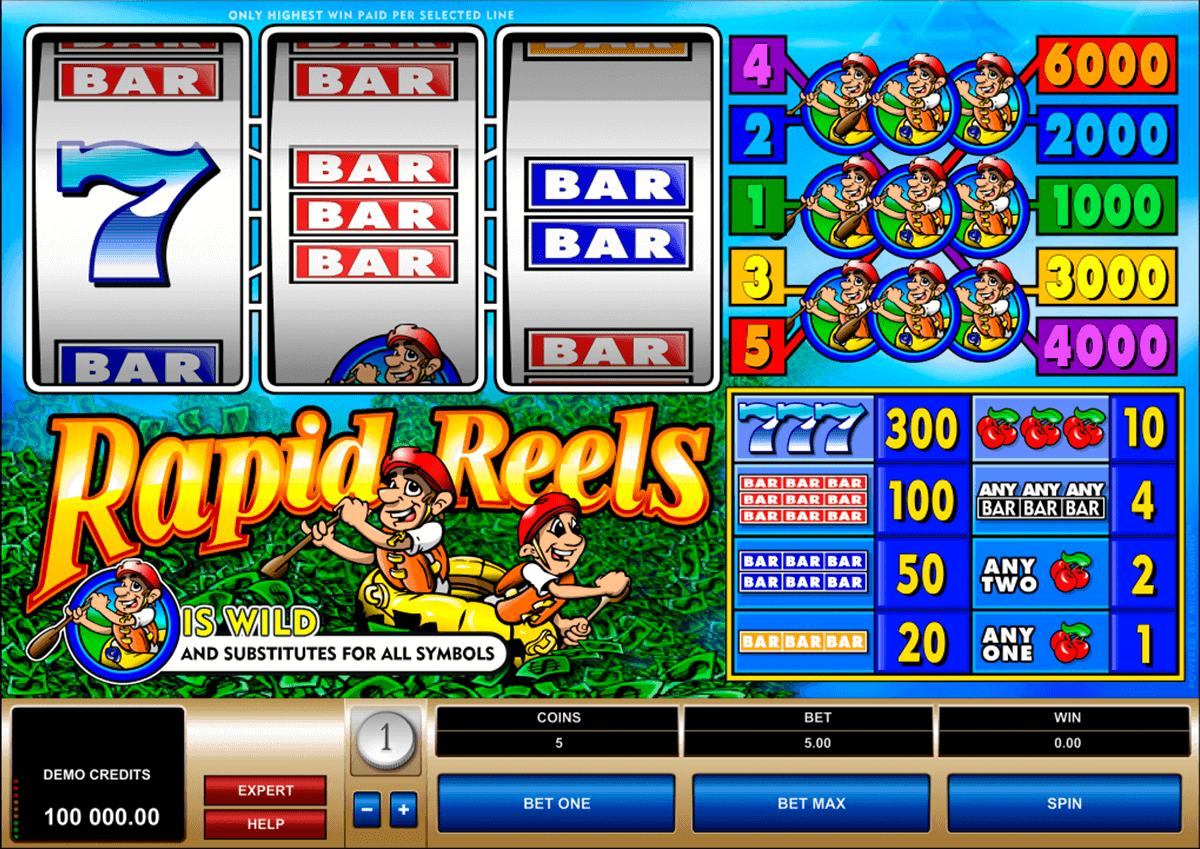 rapid reels microgaming kolikkopelit