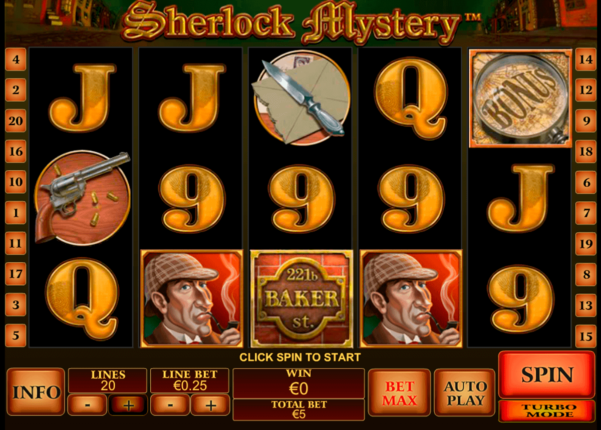 sherlock mystery playtech kolikkopelit