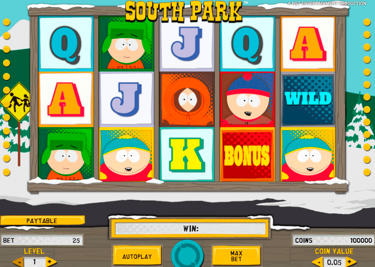 south park netent kolikkopelit