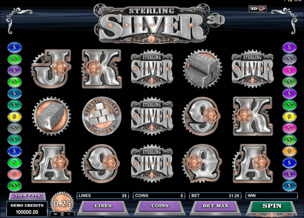 sterling silver d microgaming kolikkopelit