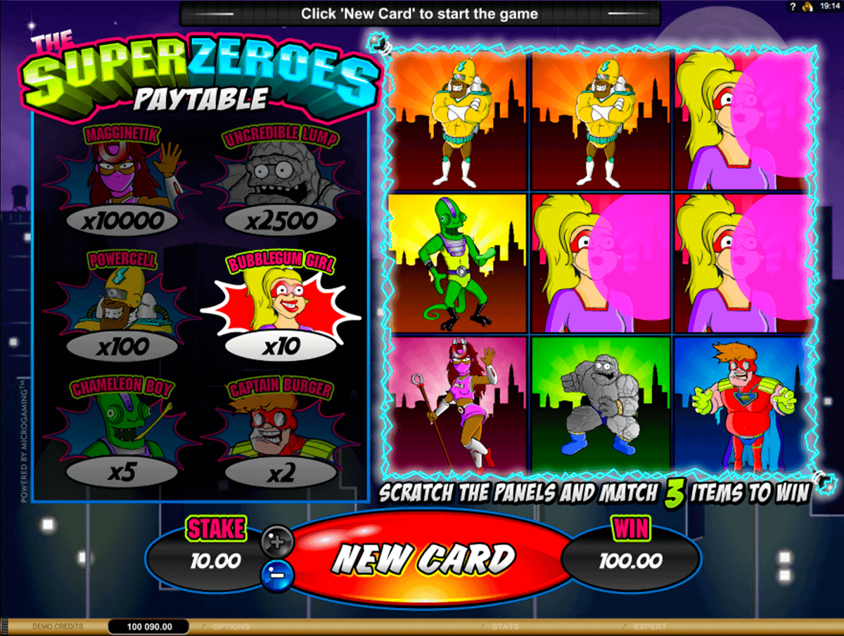 super zeroes microgaming raaputusarvat