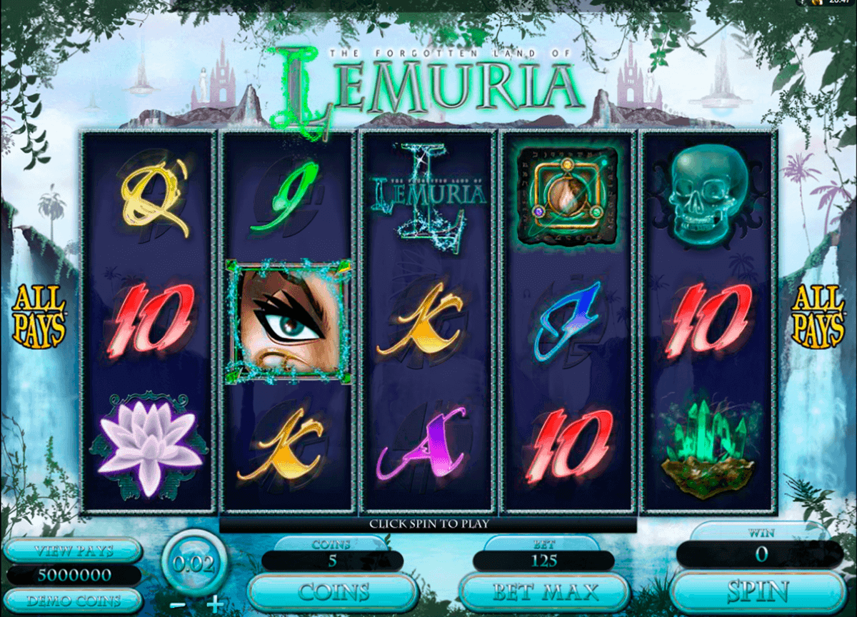 the land of lemuria microgaming kolikkopelit