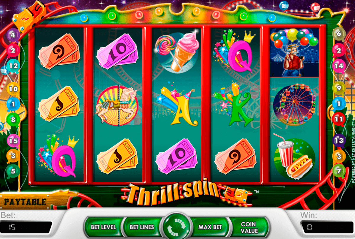 thrill spin netent kolikkopelit