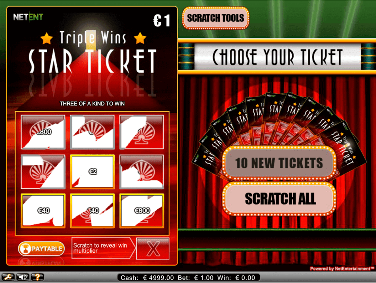 triple wins star ticket netent raaputusarvat