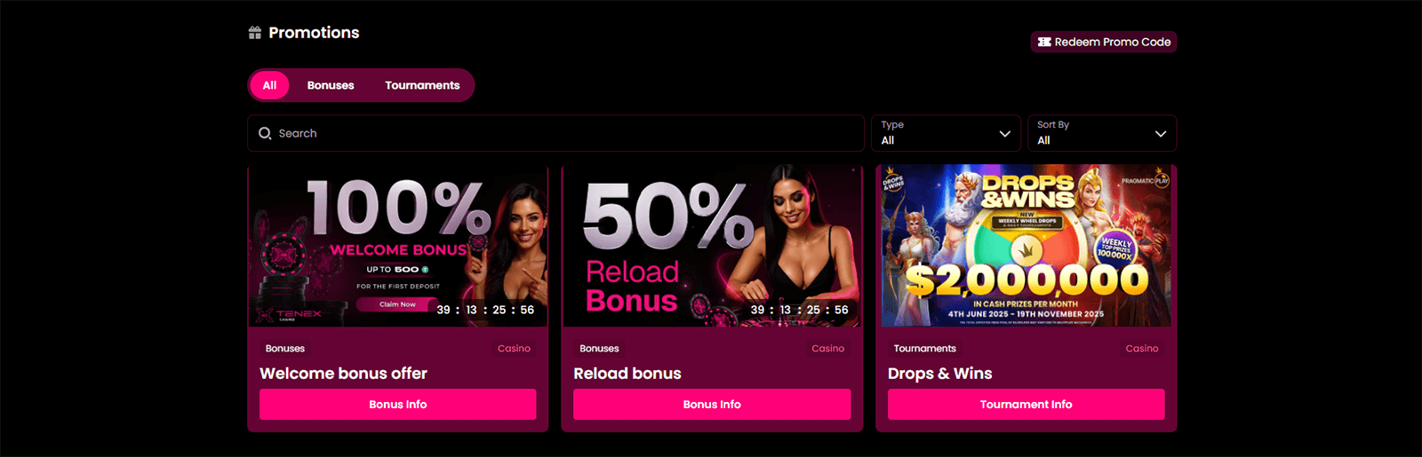 Bonukset Tenex Casinolla Suomessa