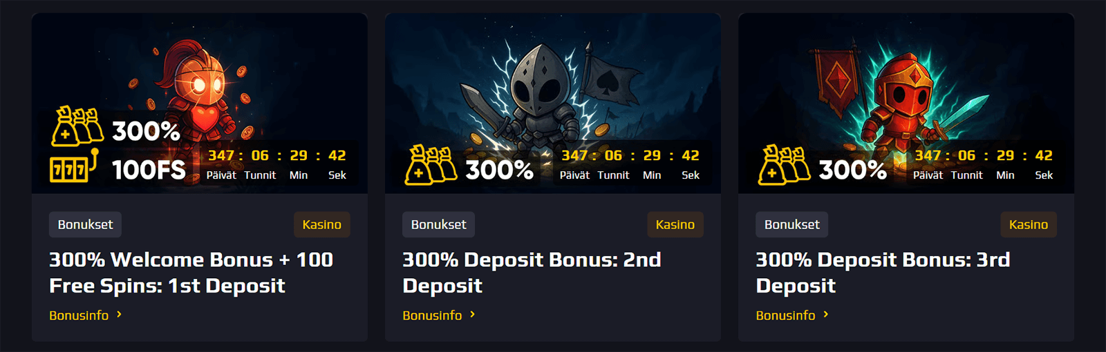 Chancer.bet Casinon tervetuliaisbonus Suomessa 