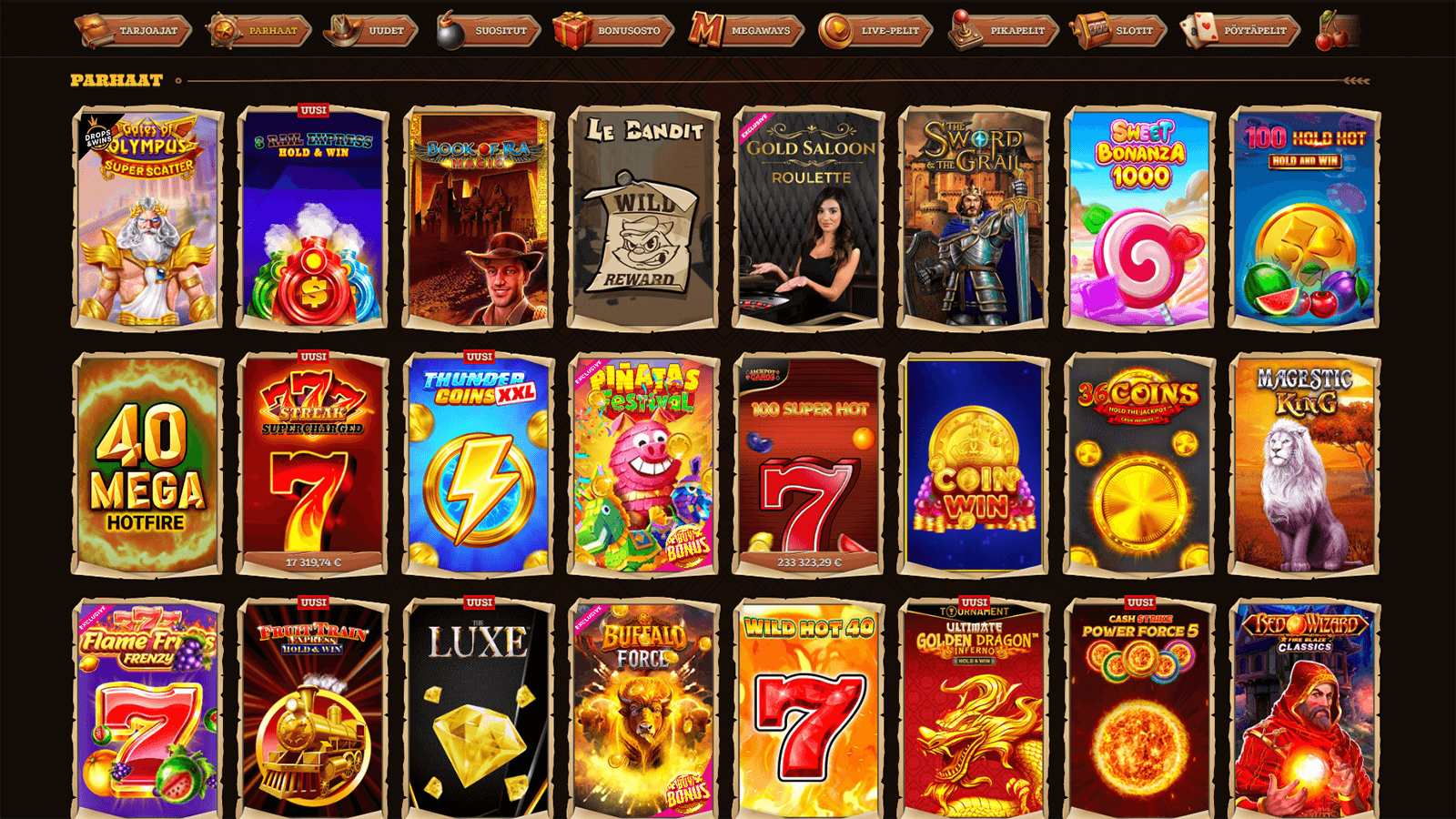 Lizaro Casinon Parhaat Pelit