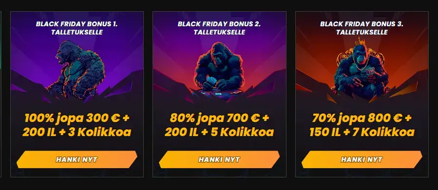 Wild Tokyo Black Friday Bonukset
