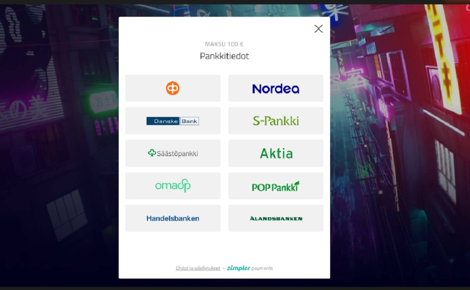 Wild Tokyo   Saatavilla olevat pankit 