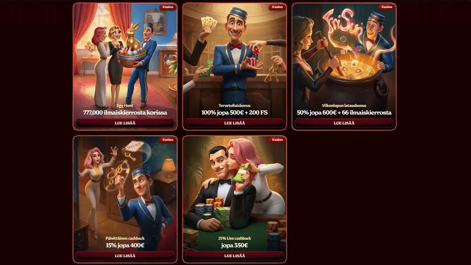 Casoola Casinon bonukset Suomessa 