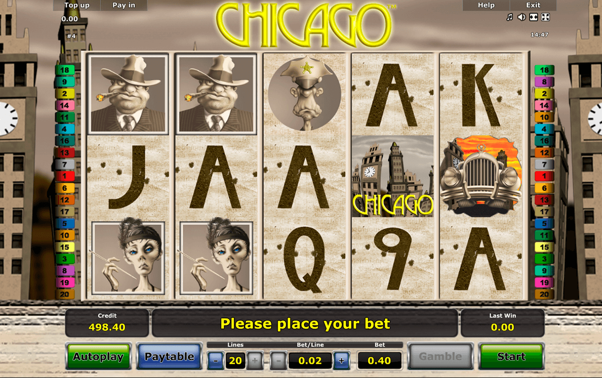 chicago novomatic kolikkopeli