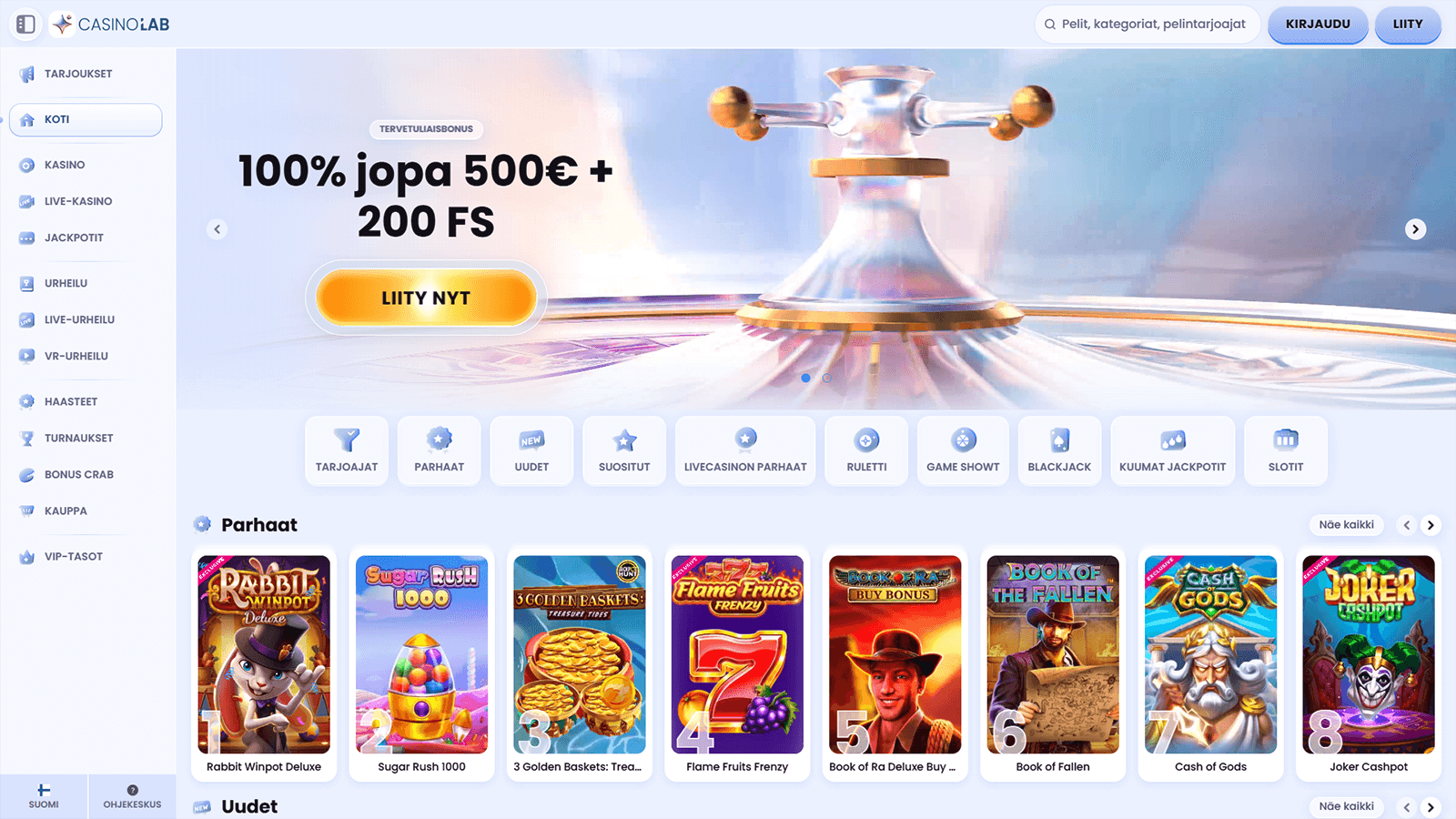 CasinoLab Homepage FI