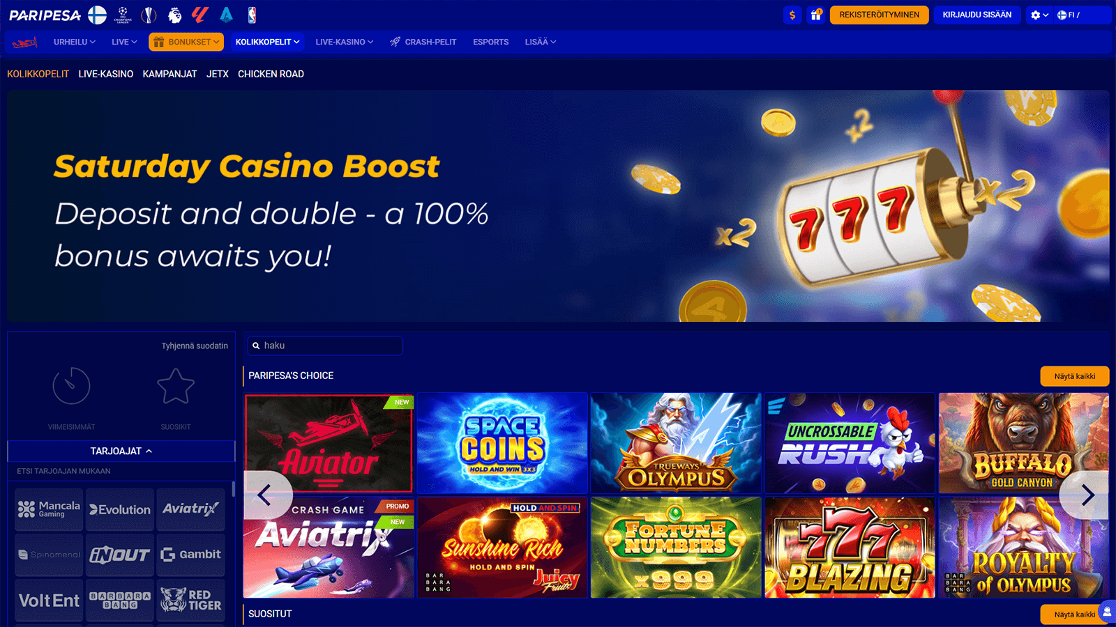 PariPesa Casinon Kotisivut Suomessa