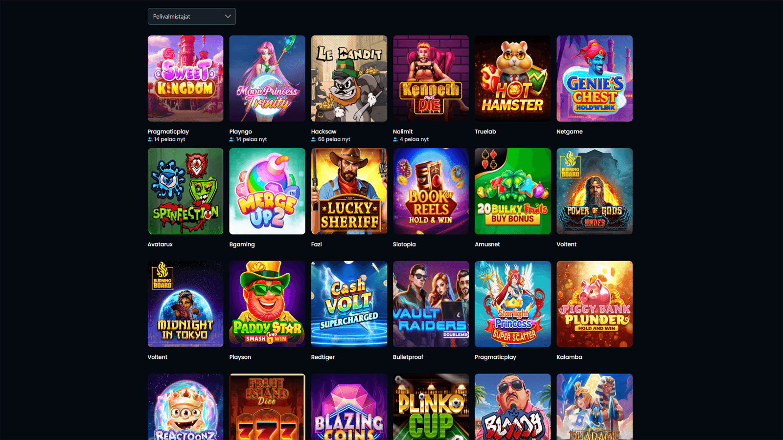 Snatch Casinon pelit ja Kolikkopelit