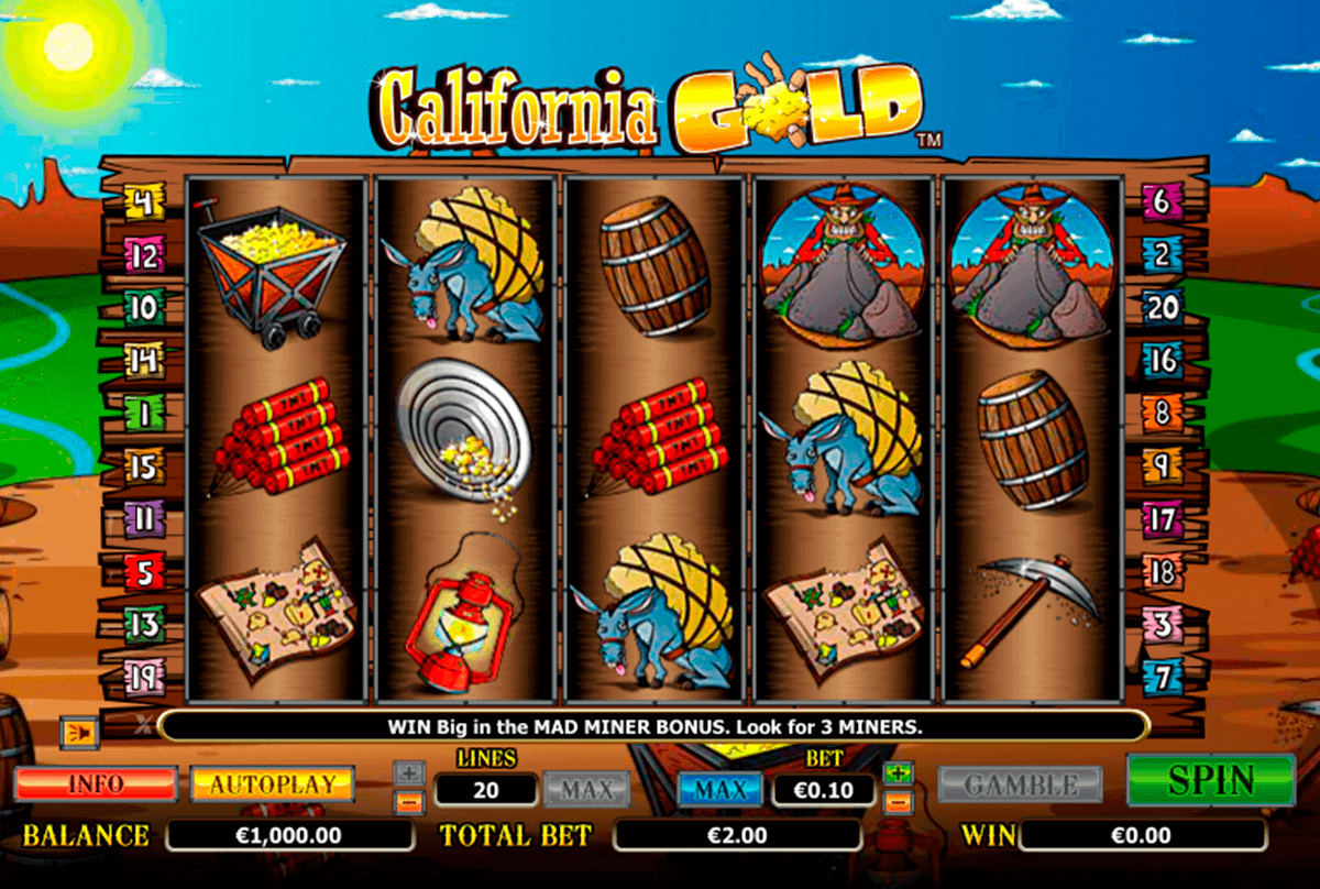 california gold netgen gaming kolikkopelit