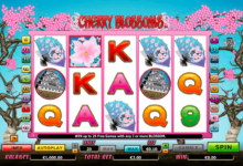 cherry blossoms netgen gaming kolikkopelit