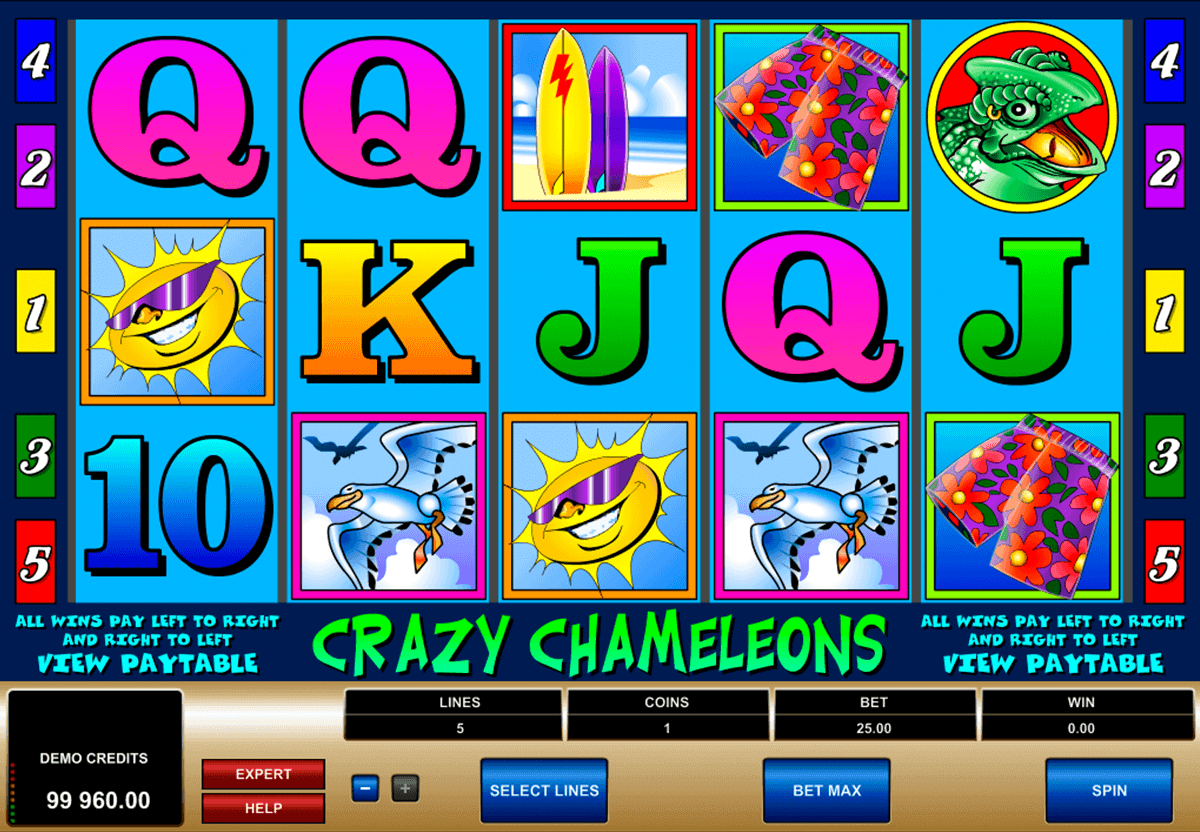 crazy chameleons microgaming kolikkopelit 