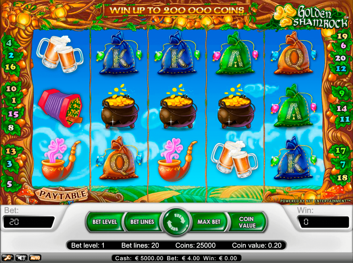 golden shamrock netent kolikkopelit