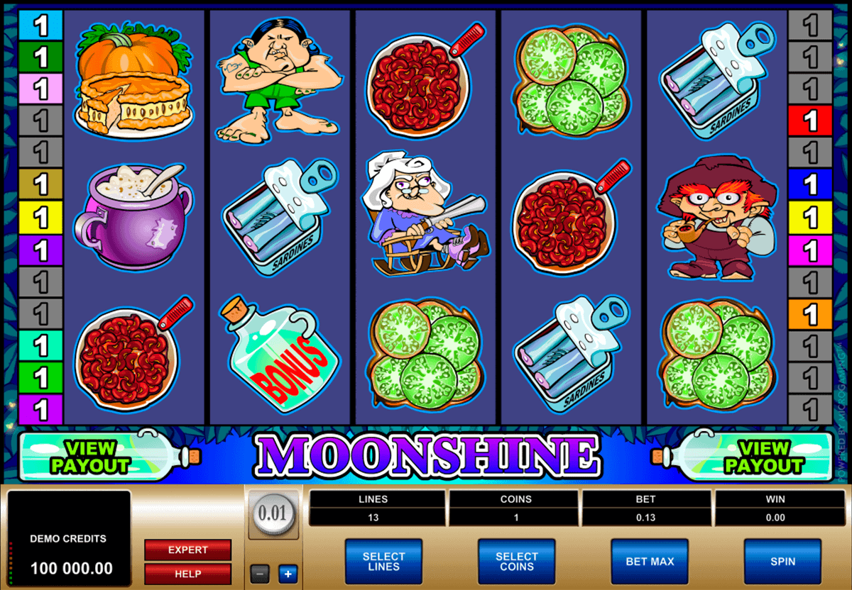 moonshine microgaming kolikkopelit