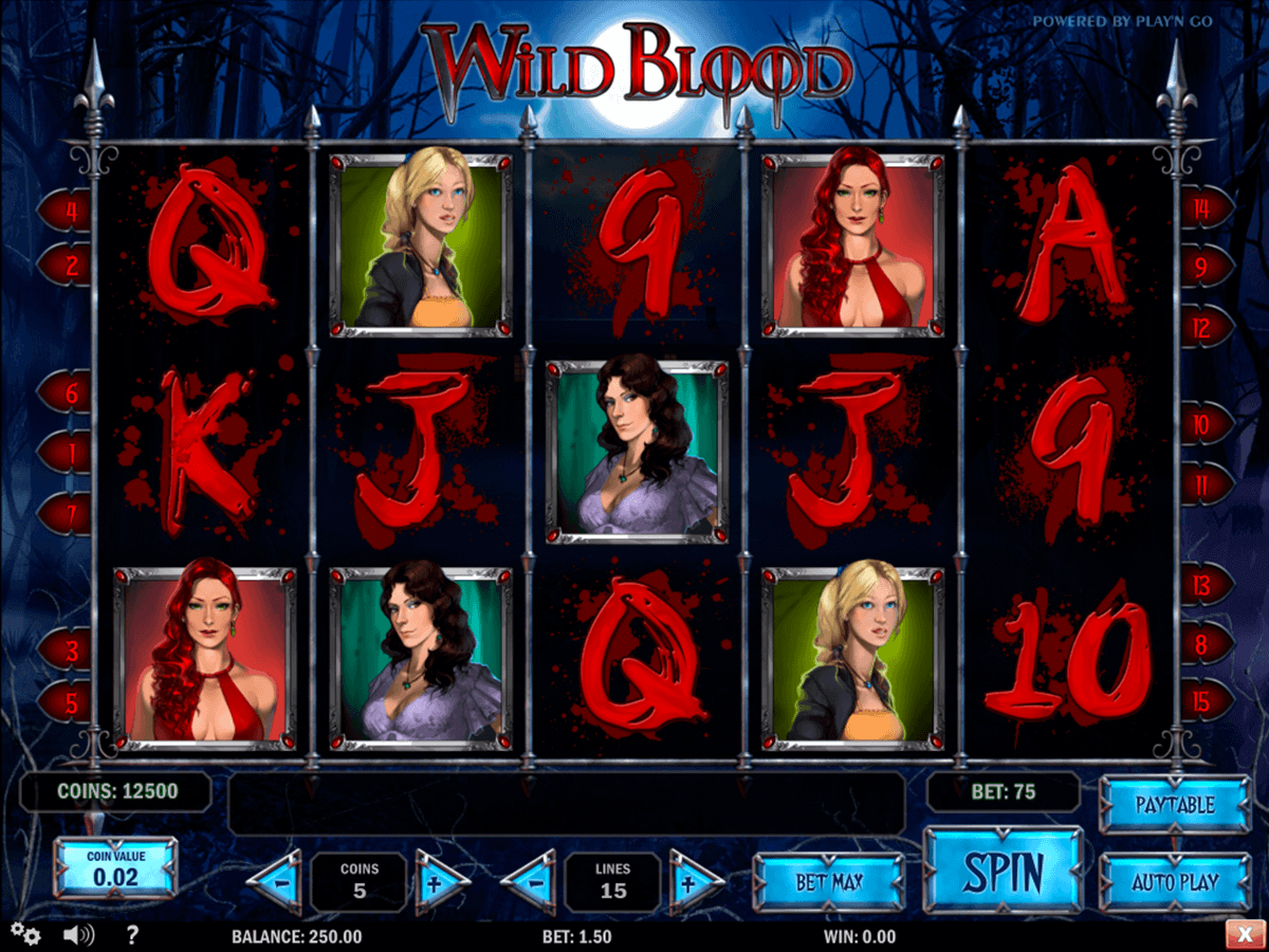wild blood playn go kolikkopelit