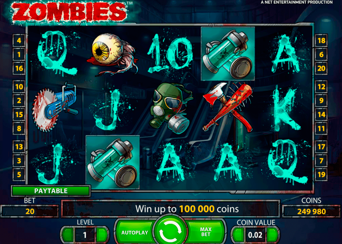 zombies netent kolikkopelit 