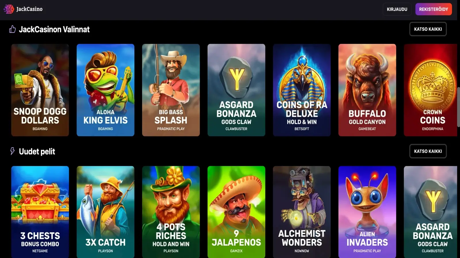JackPoker Casino Pelit 